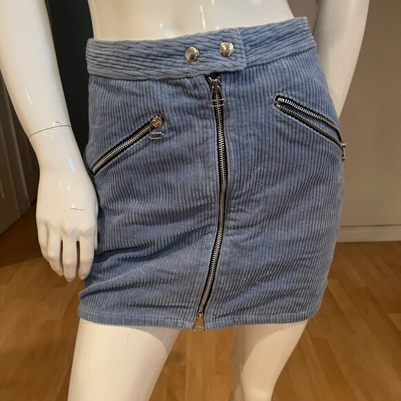 RAG & BONE RACER RIVERA CORDUROY MINI SKIRT SIZE 4 - Picture 1 of 4